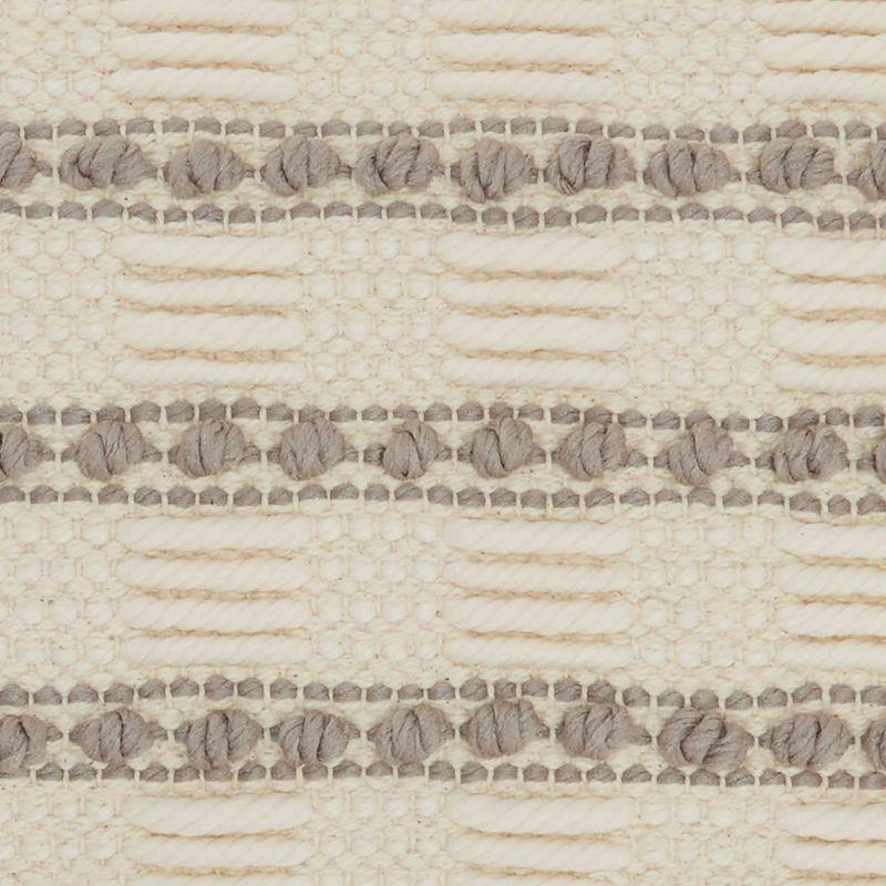 Mina Victory GC384-012020 Textured Cotton Blend Throw Pillow
