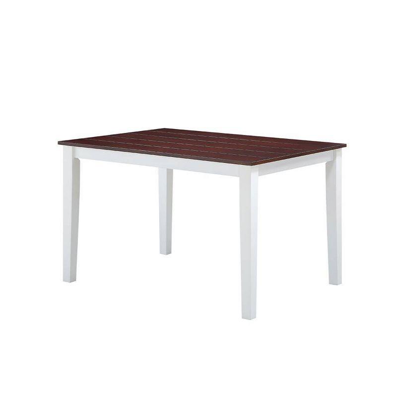 Acme Furniture Green Leigh Dining Tables White/Walnut Finish