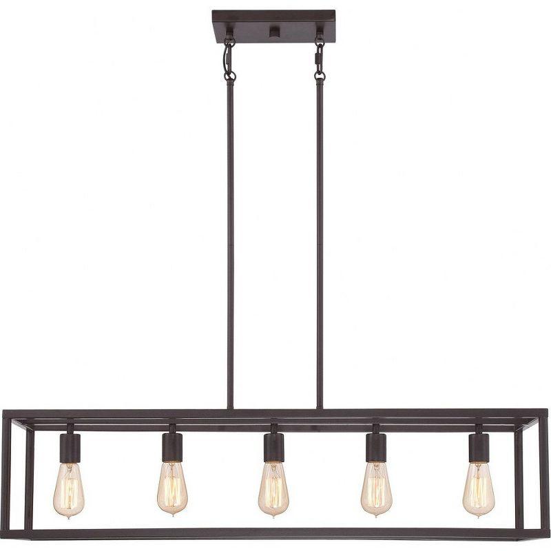 Quoizel Lighting New Harbor 5 - Light Island Pendant Light in  Western Bronze