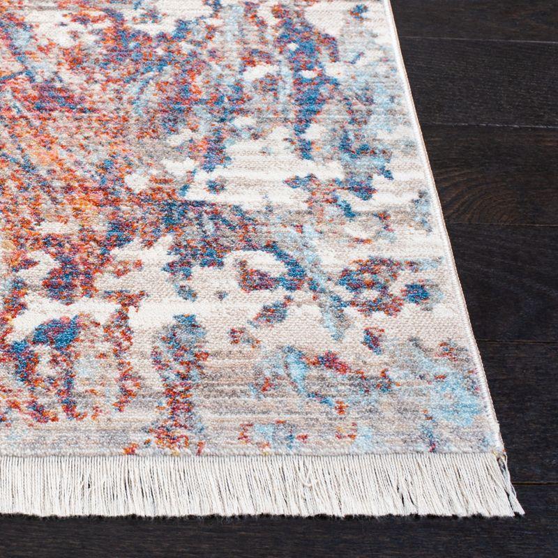 Vintage Persian VTP452 Power Loomed Indoor Area Rug - Blue/Rust - 5'x7'6" - Safavieh