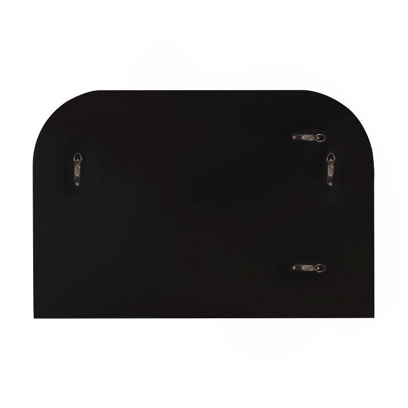 36" x 24" Caskill Framed Arch Wall Mirror Black - Kate & Laurel: Large, Modern Design, Wall-Mounted