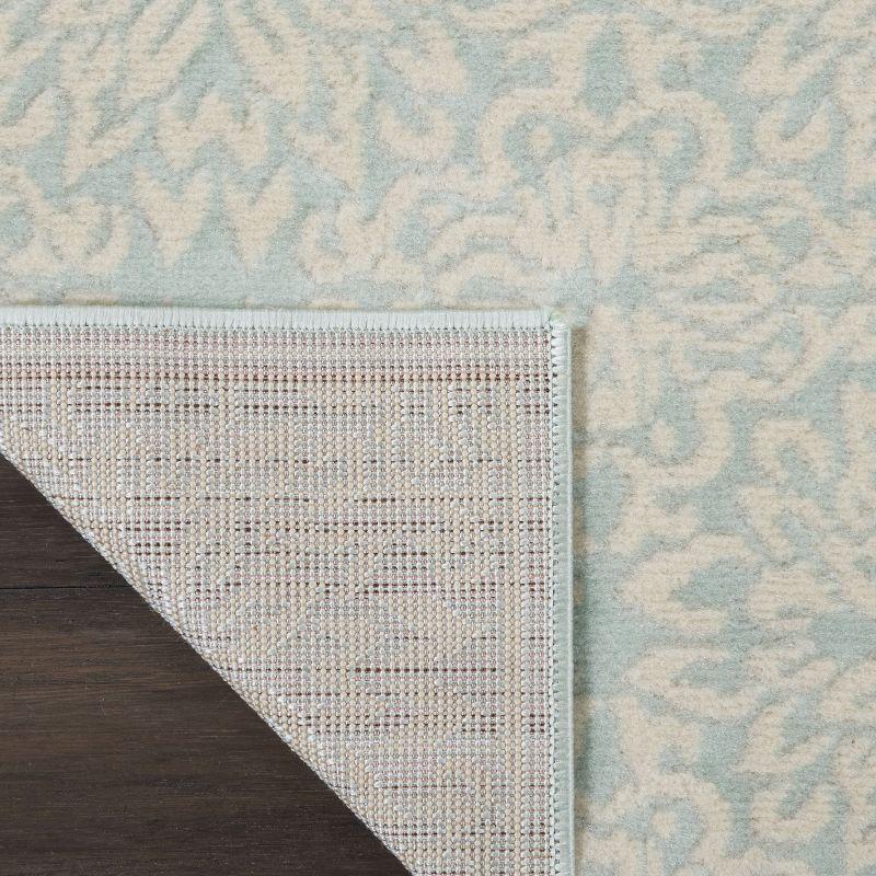 Nourison Jubilant 2' x 4' Ivory/Green Area Rug Beach Transitional Floral by Nourison