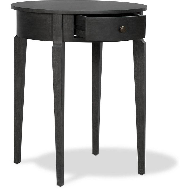 Thaddeus Round Side Table Dark Gray - Finch