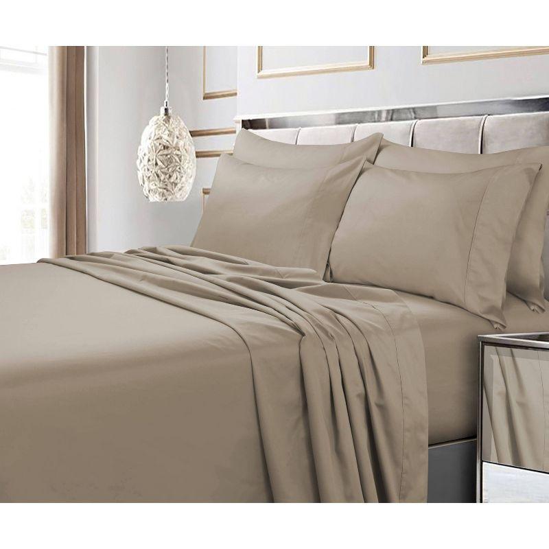 Tribeca Living 600 Thread Count 100% Cotton Extra Deep Pocket Sheet Set