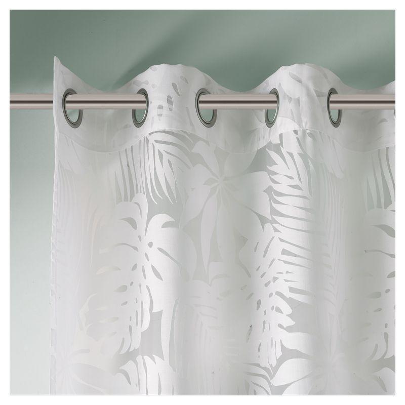 Leilani Palm Leaf Burnout Window Sheer