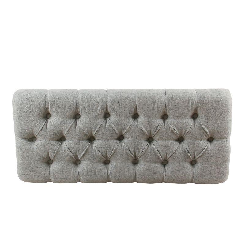 Ainsley Button Tufted Storage Bench - HomePop