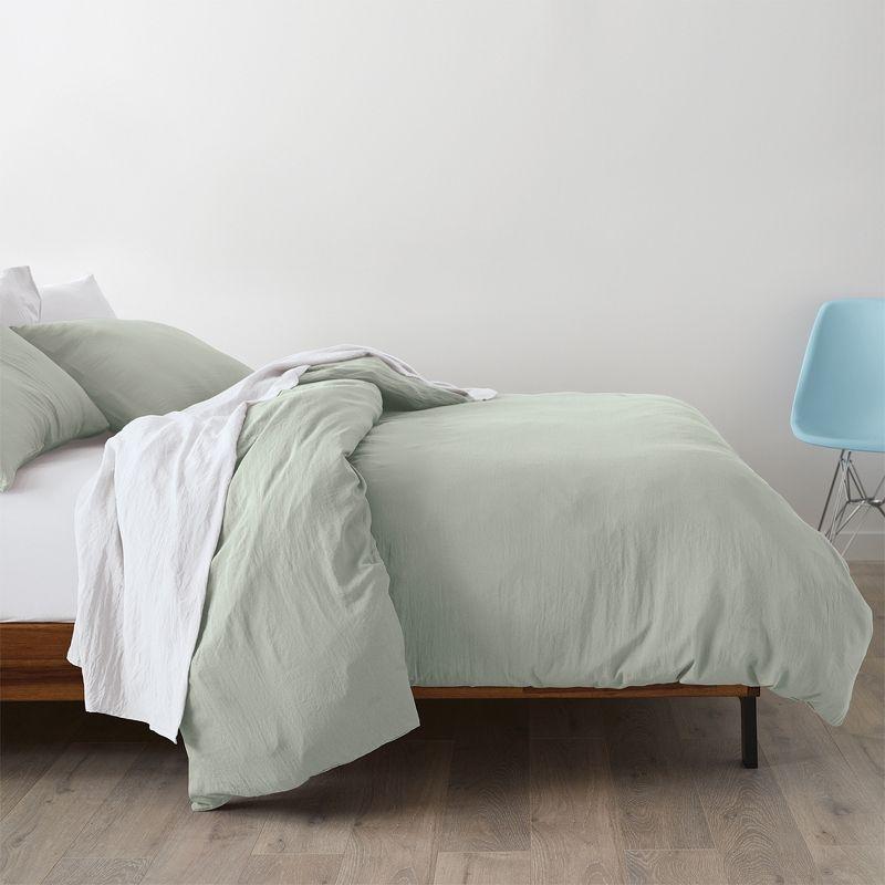 Ella Jayne Super Soft Triple Brushed Microfiber Duvet Cover Set, 3-pc, King, Sage