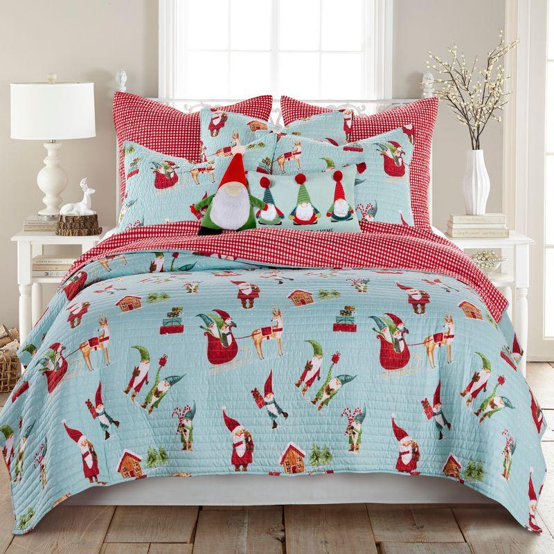 Gnome Holiday Euro Sham Set of 2 Red  - Merry & Bright