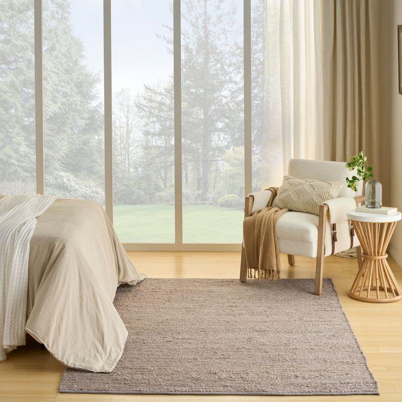 Nourison Natural Jute Grey Farmhouse Indoor Rug