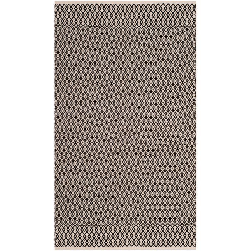 Montauk MTK339 Hand Woven Indoor Accent Rug - Ivory/Black - 3'x5' - Safavieh