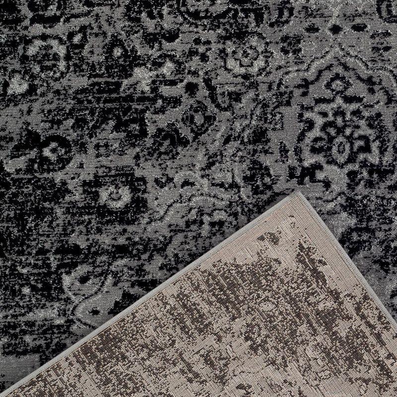 Luxe Weavers Distressed Floral Area Rug, Gray 8x10