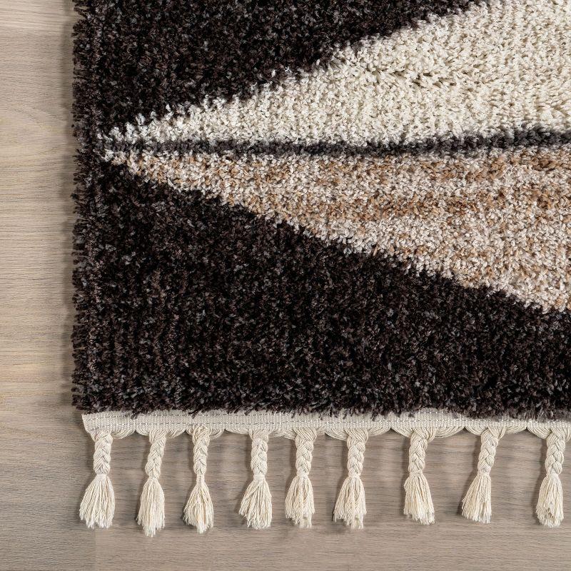 Nuloom Kali Shaggy Diamond Tassel Indoor Area Rug