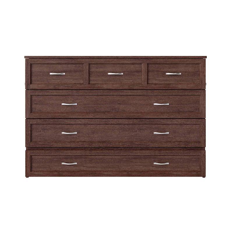 Queen Deerfield Murphy Bed Chest with Charging Station - AFI Atlantic Furniture
