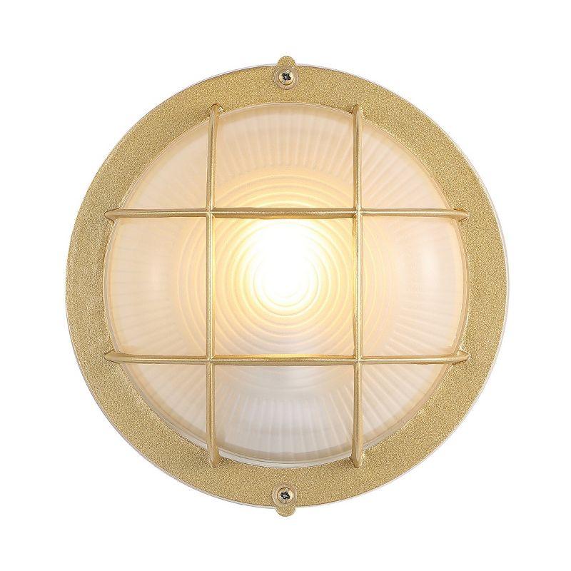 Elson Outdoor Wall Sconce Lights (Set of 2) - Gold - Safavieh.