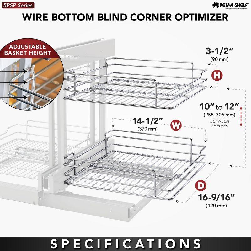 Rev-A-Shelf Rev-A-Shelf Blind Corner Kitchen Cabinet Organizer w/ Soft Close