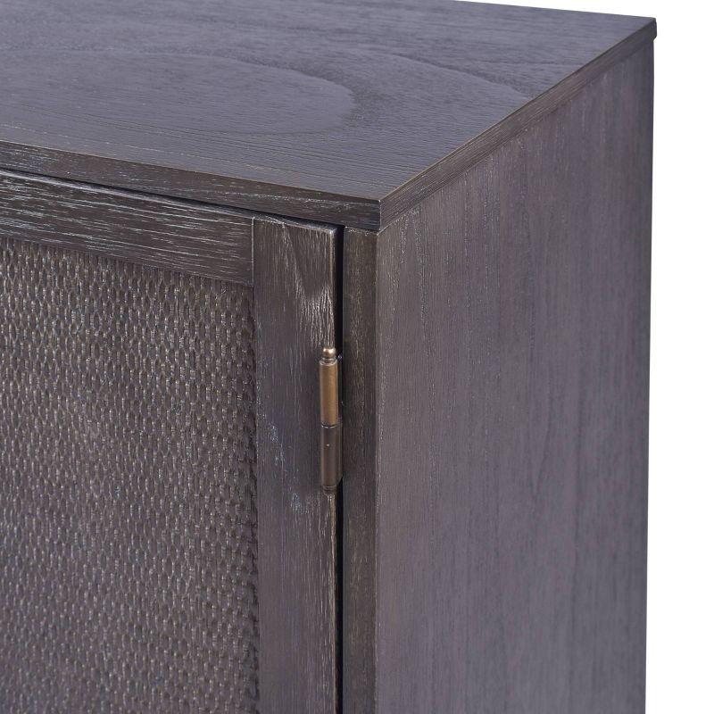 Hopper Studio Hopper Studio Sophia Solid Wood 34'' 2-Door Cabinet, Adjustable Shelf, Practical Shelving
