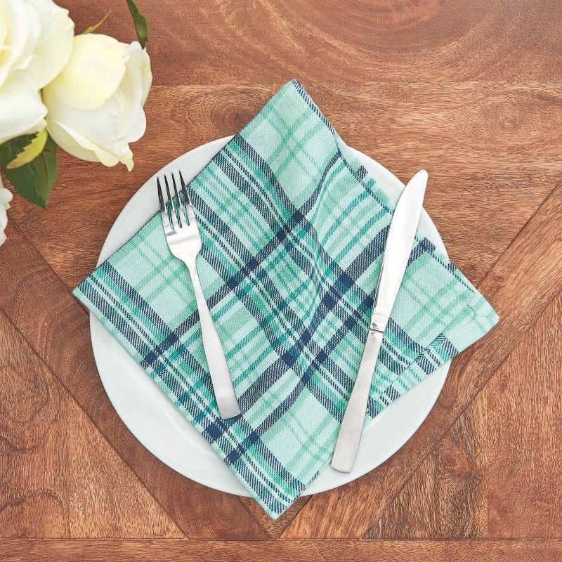 C&F Home McKinley Plaid Cloth Napkin Set 6