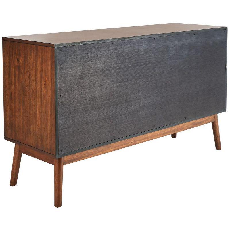 Donald 6 Drawer Mid-Centry Dresser - SFV2110 - Dark Walnut - Safavieh Couture