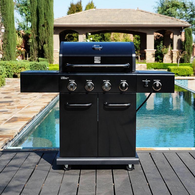 Kenmore 4-Burner Propane Gas Grill with Searing Side Burner