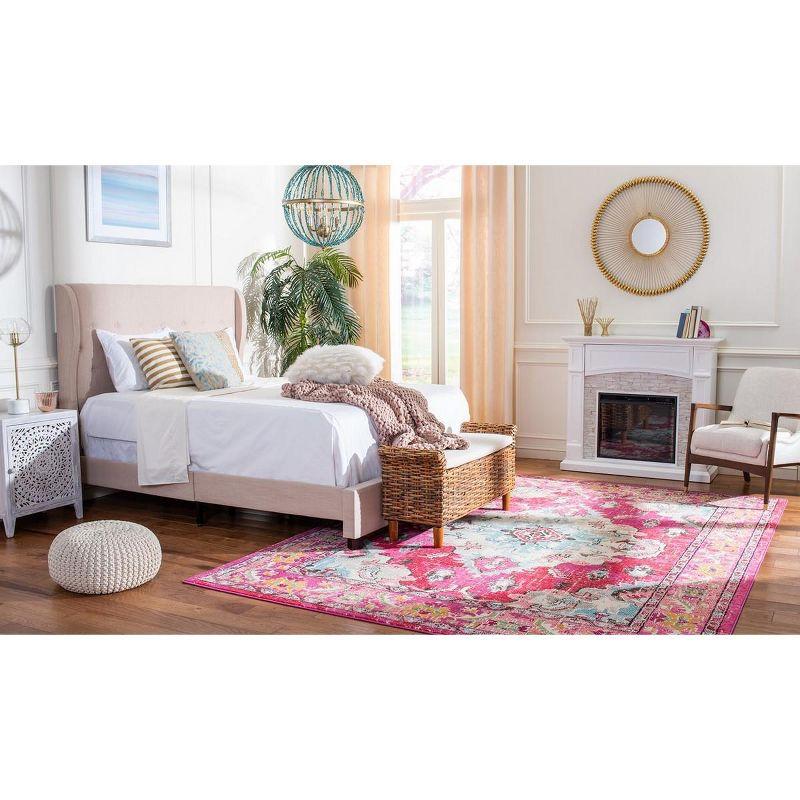 Monaco MNC243 Power Loomed Indoor Area Rug - Pink/Multi - 9'x12' - Safavieh