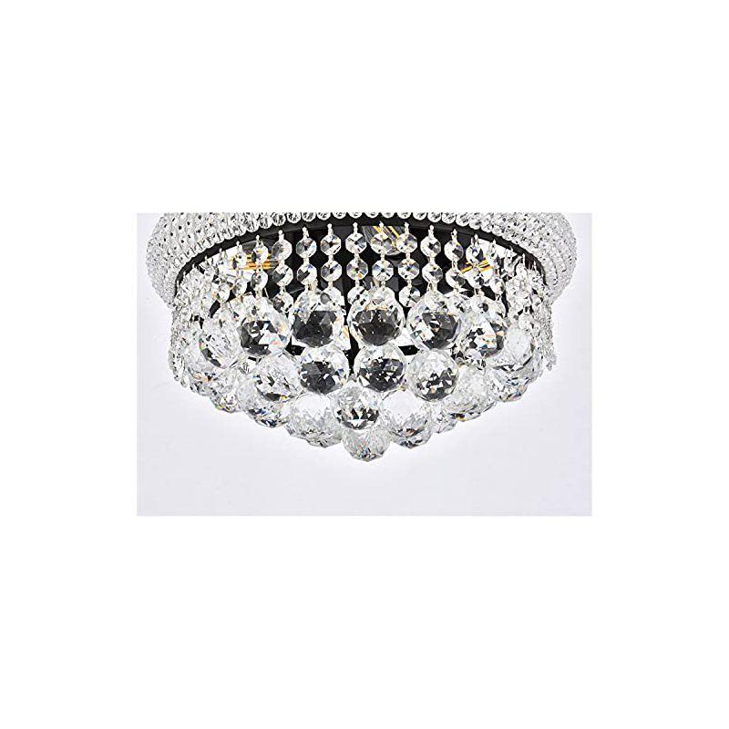 Elegant Lighting Primo 14 inch black flush mount