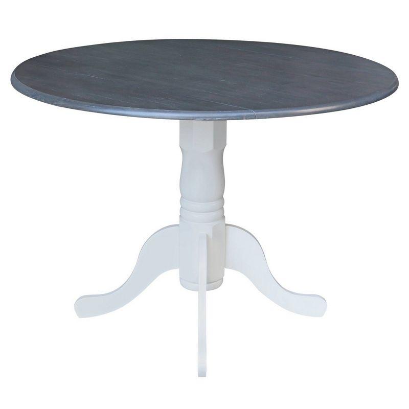 42" Mason Round Dual Drop Leaf Dining Table - International Concepts