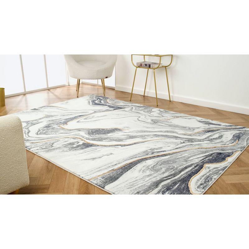 Marble Abstract Pattern Area Rug