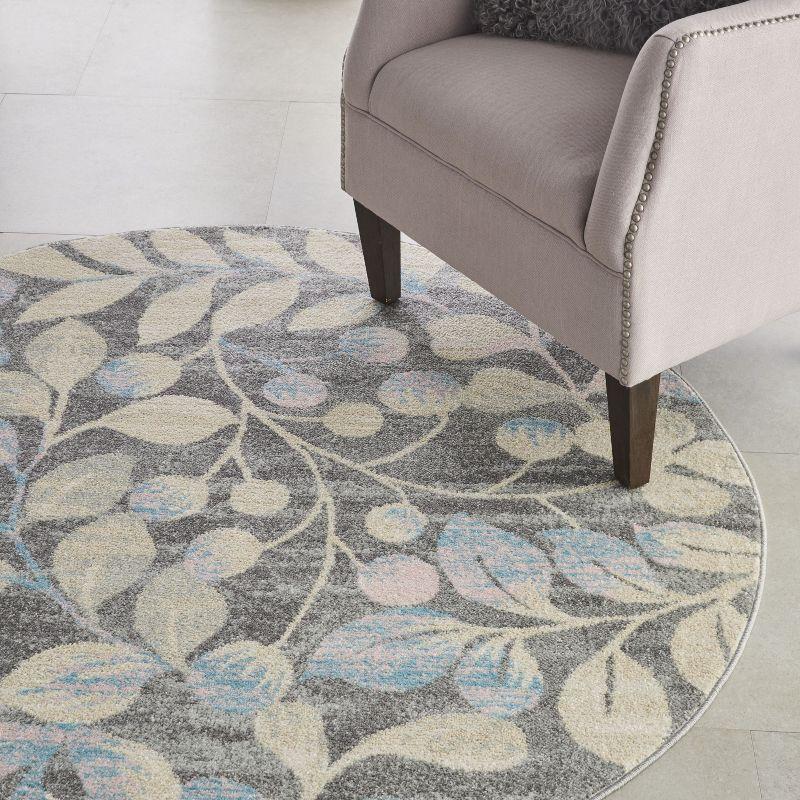 Nourison Tranquil Botanical Vine and Bloom Indoor Area Rug