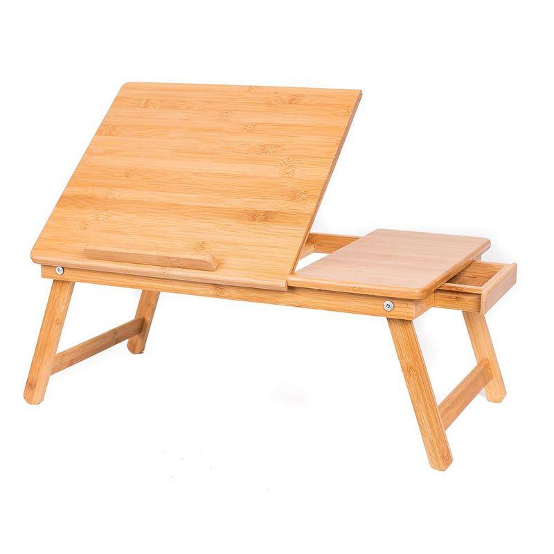 Bamboo Adjustable Laptop Bed Tray - Natural Finish