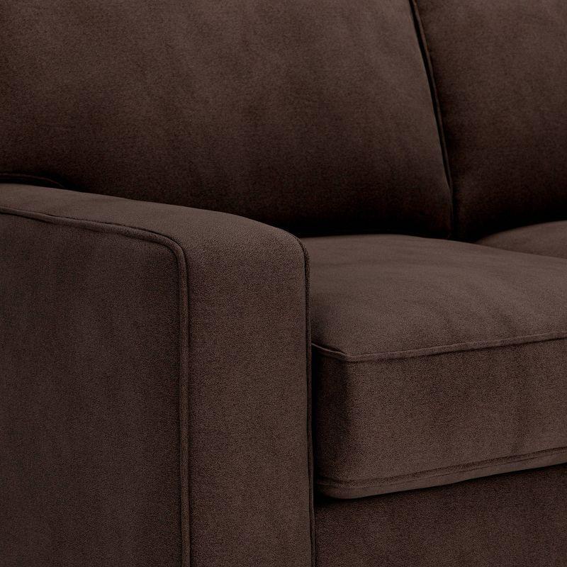 Serta Palisades 78" Track Arm Sofa, Easy Care Fabric, Soft Pillow Back, Pocket Coil Seat Cushions
