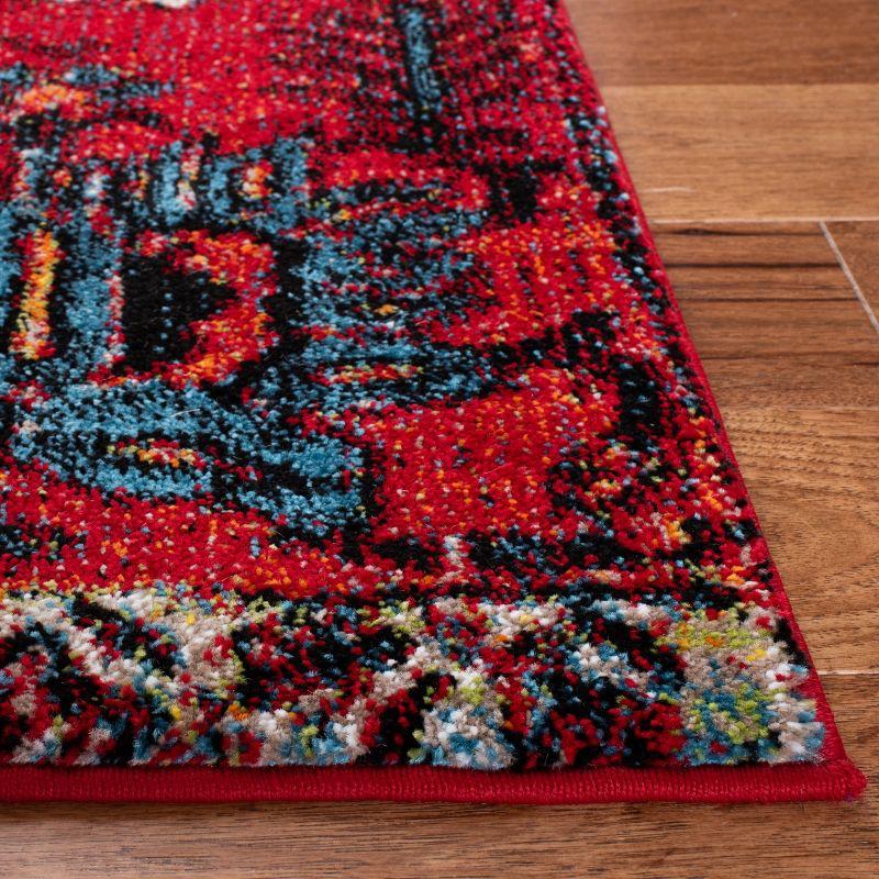 Vintage Hamadan VTH248 Power Loomed Indoor Area Rug - Red/Blue - 5'3"x7'6" - Safavieh