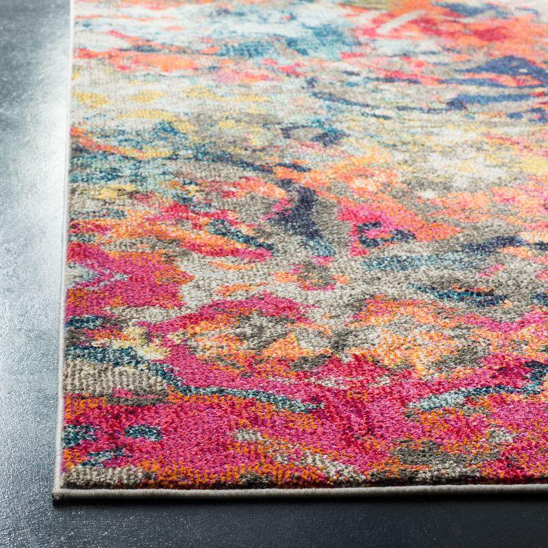 Monaco MNC258 Power Loomed Area Rug - Blue/Orange - 8'9"x11'9" - Safavieh.
