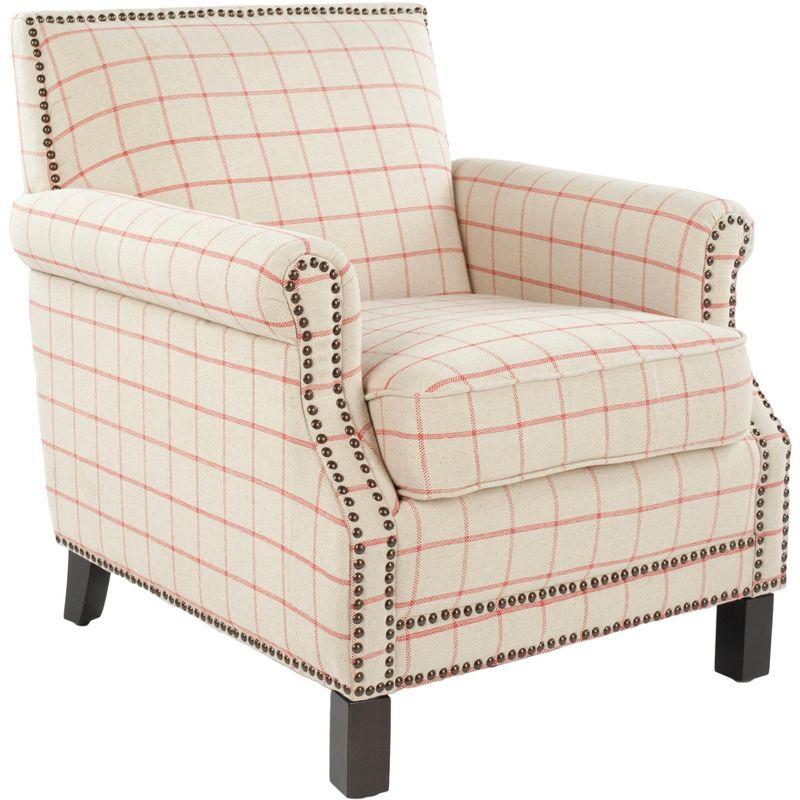 Easton Club Chair with Nail Heads  - Safavieh