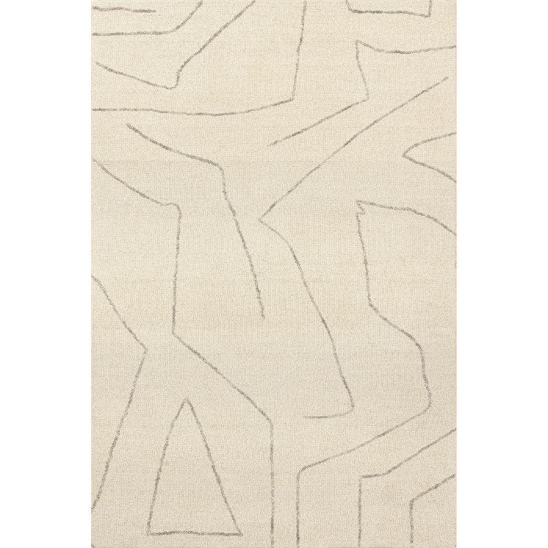 Latitude Run® Mulholland Textured Wool Area Rug Area Rug