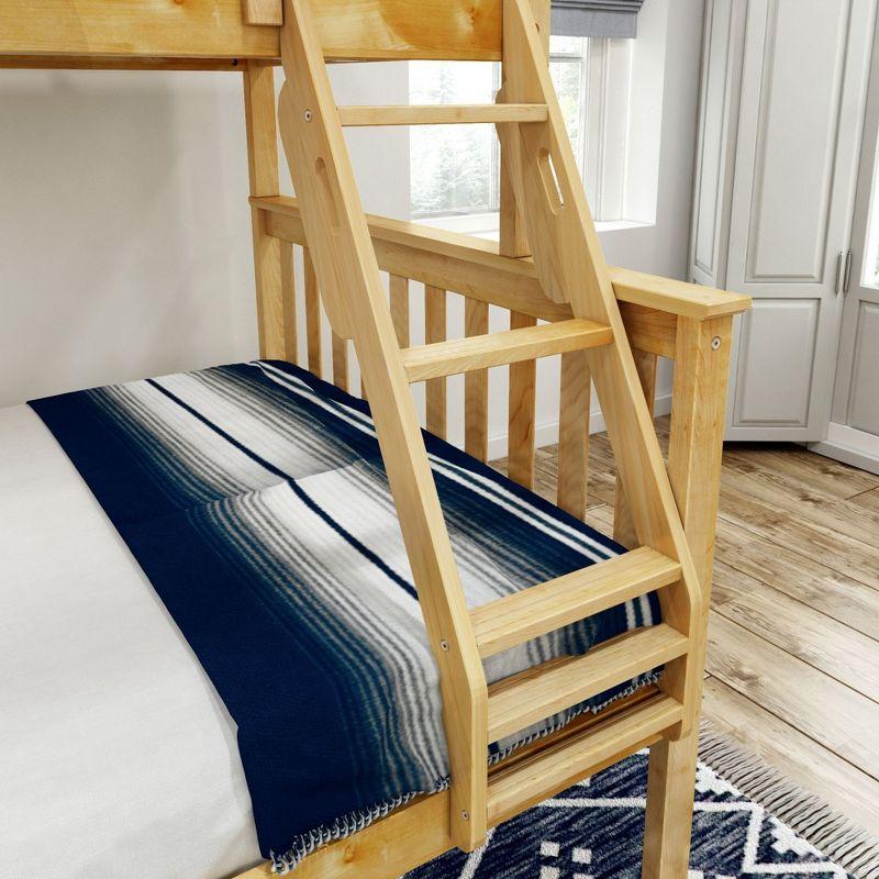 Plank+Beam Bunk Bed Twin over Full, Classic Adults Bunk Beds Solid Wood, No Box Spring Needed