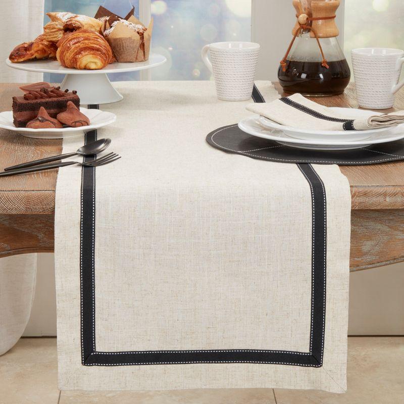 Saro Lifestyle Grosgrain Accent Table Runner