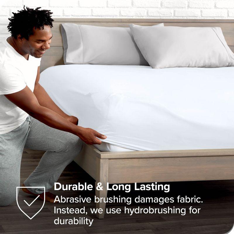 Bare Home Microfiber Fitted Sheet