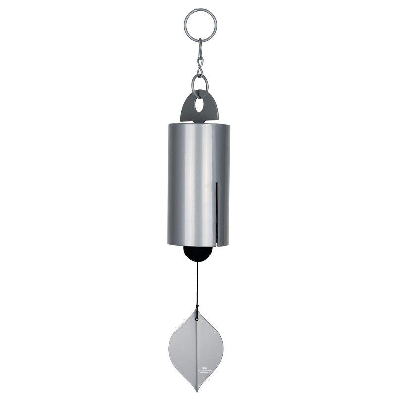 Medium Harbor Gray Steel Windbell with Aluminum Windcatcher