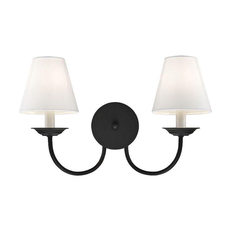 Livex Lighting Mendham 2 - Light Wall Light in  Black