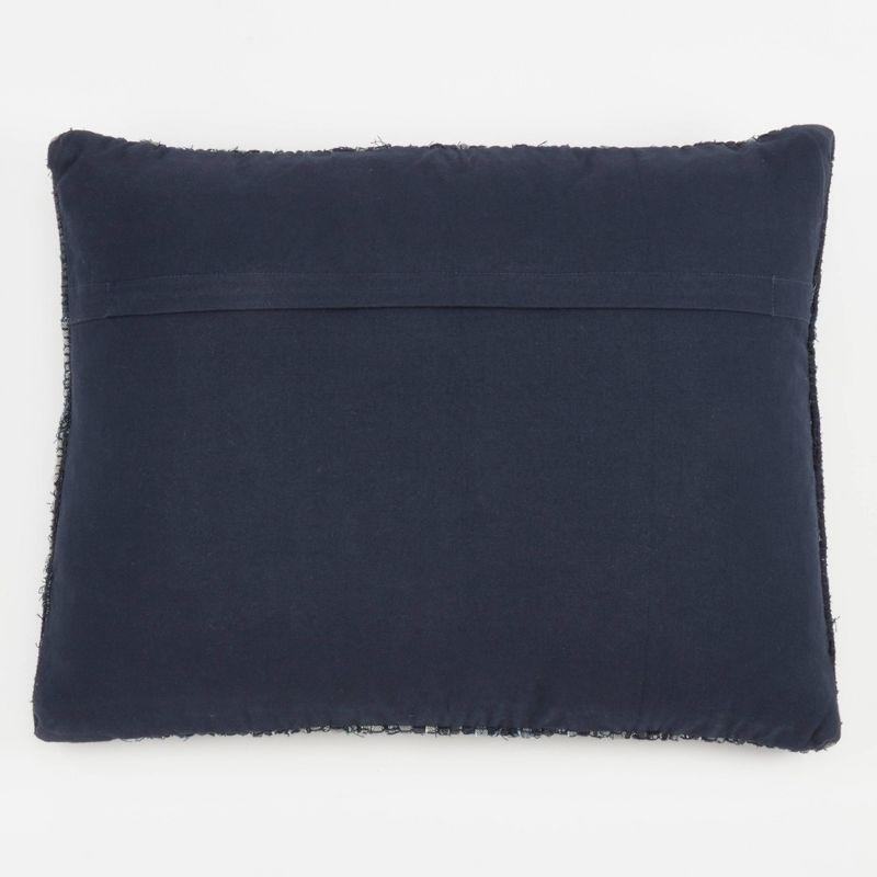 Oversize Down Filled Denim Chindi Throw Pillow - Saro Lifestyle