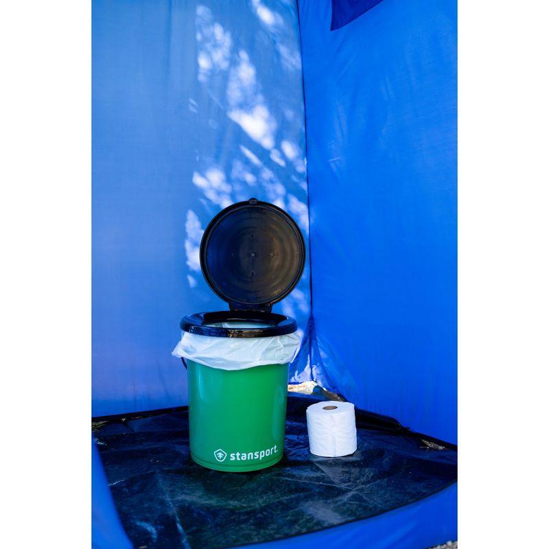 Stansport Bucket Style Portable Toilet With Lid