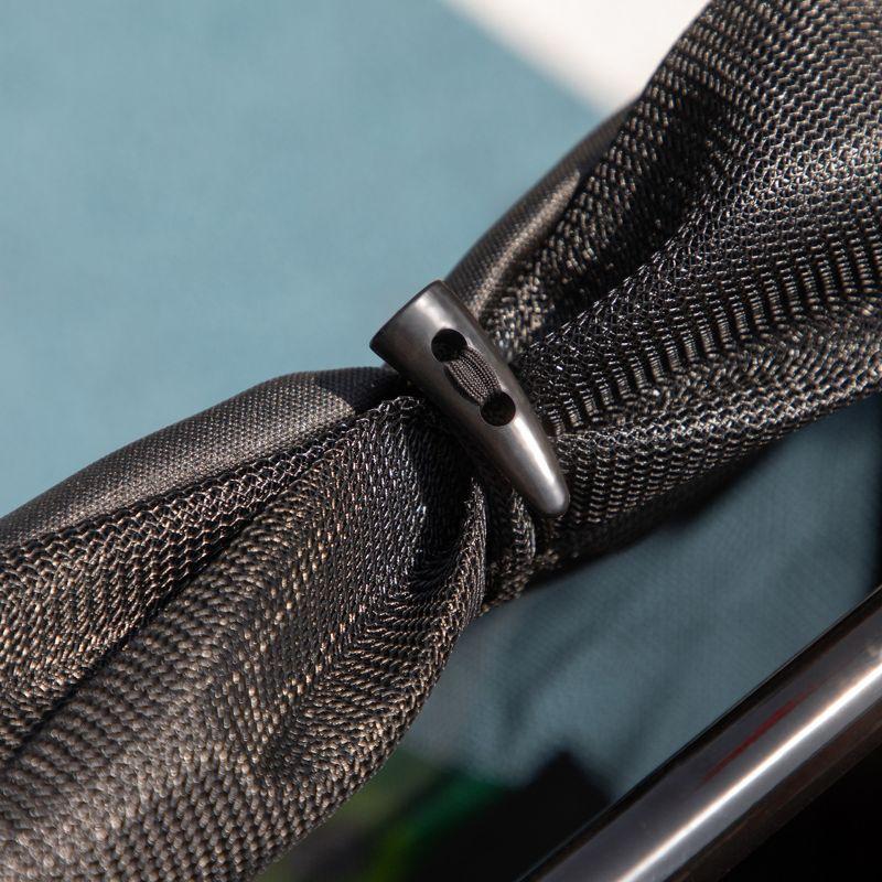 Aosom Dog Bike Trailer with Suspension System, Hitch for Medium Dogs, Dog Wagon & Dog Trailer for Bicycle with Storage Pocket, Red