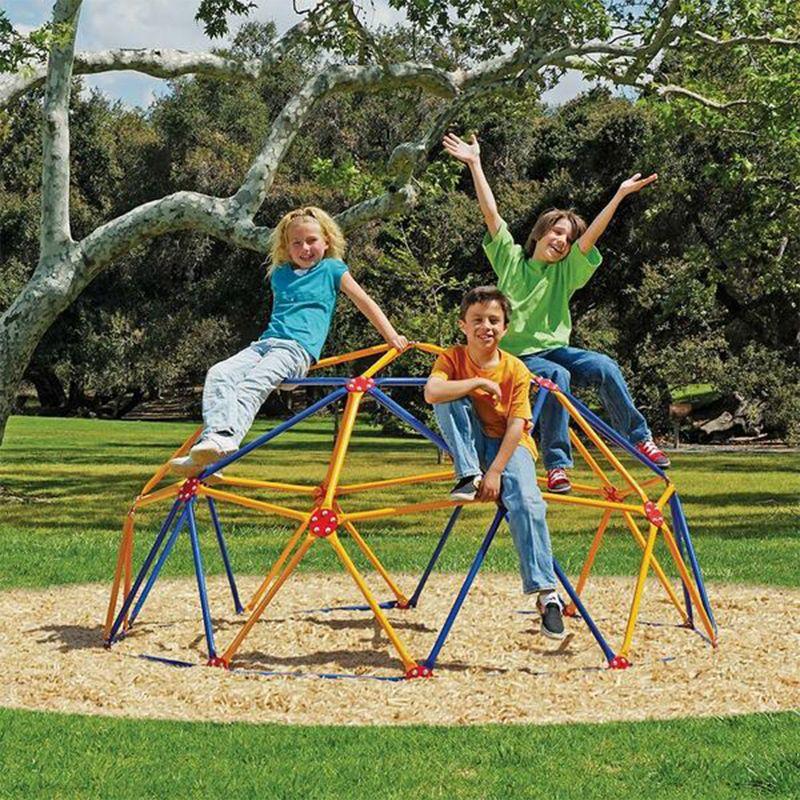 Impex Fitness GD-810 Easy Outdoor Kids Geodescent Space Dome Play Set, Ages 3 to 10, Supports Up to 1000 Pounds, Promotes Strength and Social Skills