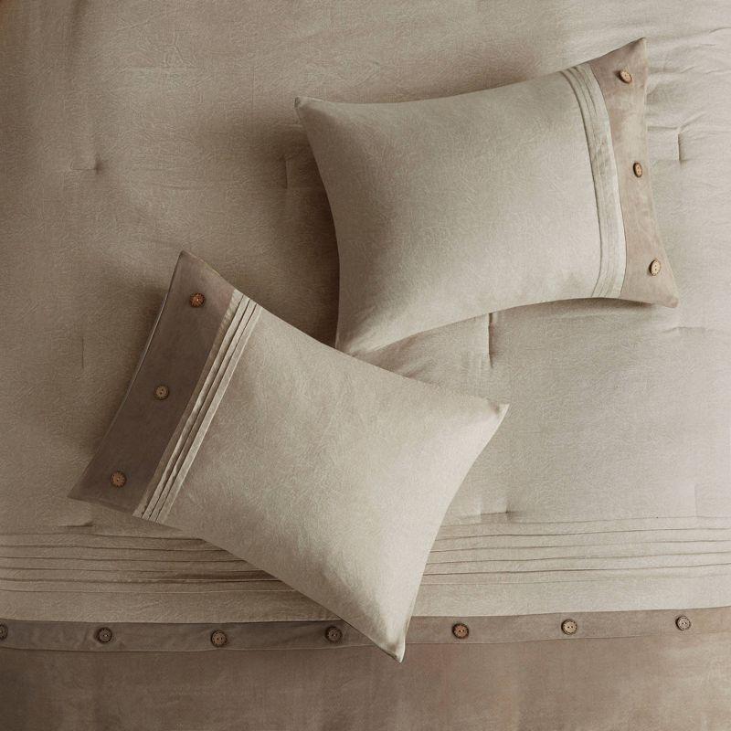 Madison Park Boone 7 Piece Faux Suede Comforter Set
