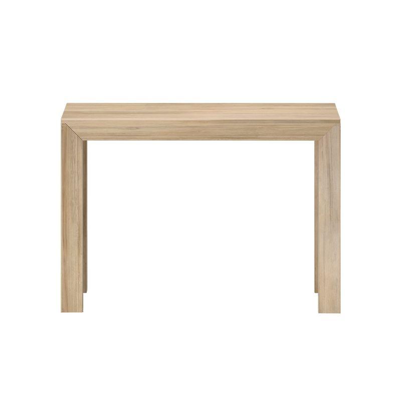 Plank+Beam 46" Modern Solid Wood Console Table, Narrow Entryway Table, Behind The Couch