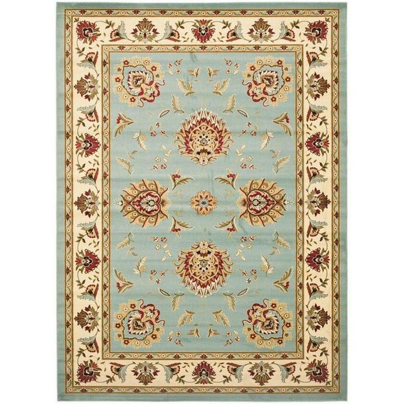 Lyndhurst LNH555 Power Loomed Area Rug - Blue/Ivory - 8'9"x12' - Safavieh