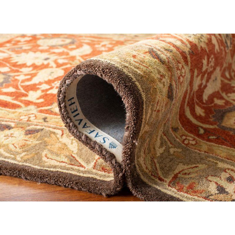 Anatolia AN512 Hand Tufted Indoor Accent Rug - Rust/Green - 3'x5' - Safavieh