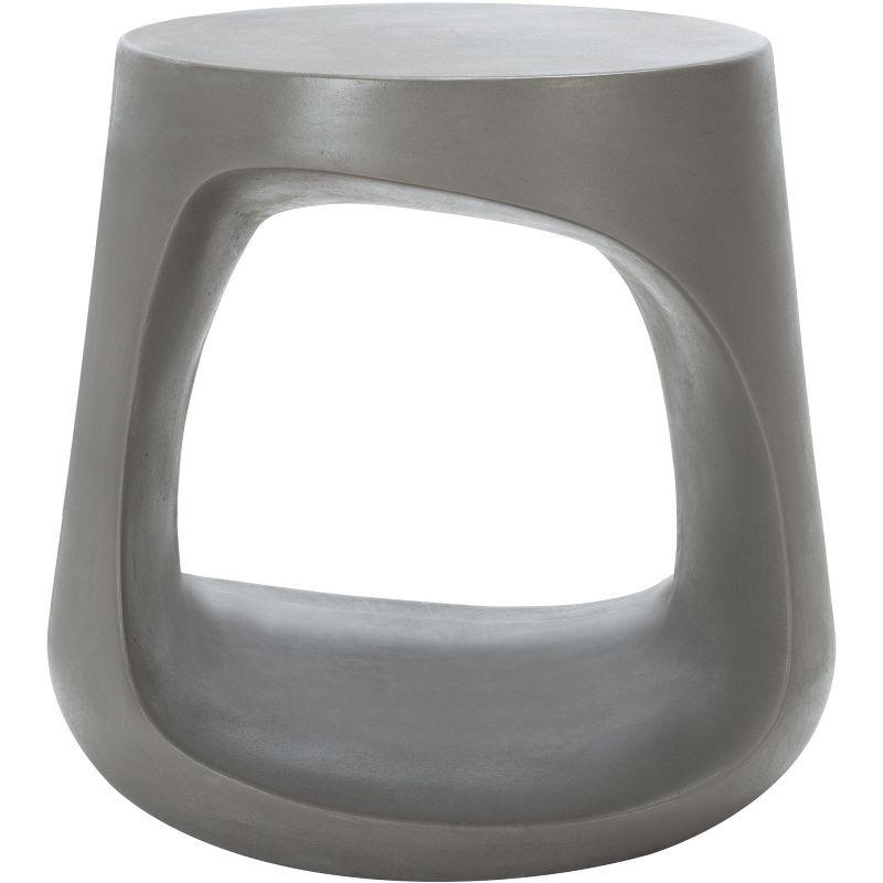 Vikki Concrete Accent Stool - Indoor/Outdoor - VNN1040 - Gray - Safavieh