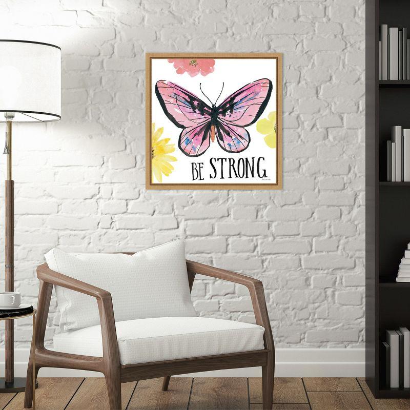 Amanti Art Beautiful Butterfly I by Sara Zieve Miller Canvas Wall Art Print Framed 16-in. x 16-in.