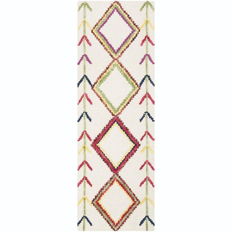 Bellagio BLG563 Hand Tufted Runner Rug - Ivory/Multi - 2'3"x7' - Safavieh.